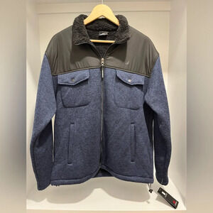 New Balance Navy and Black Full Zip Sweater Fleece Men’s Medium New with Tags